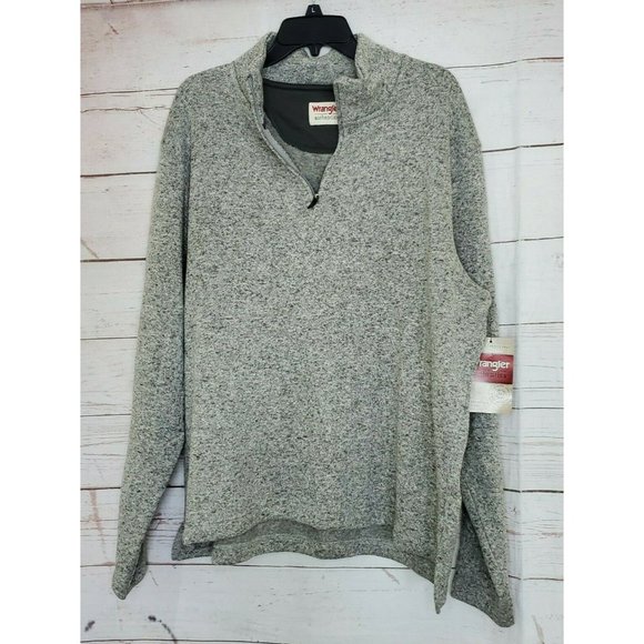Wrangler Authentic Fleece Quarter-Zip Real Comfortable Men’s XL Sweater - Picture 11 of 11